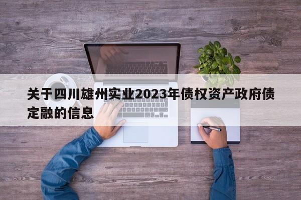 关于四川雄州实业2023年债权资产政府债定融的信息