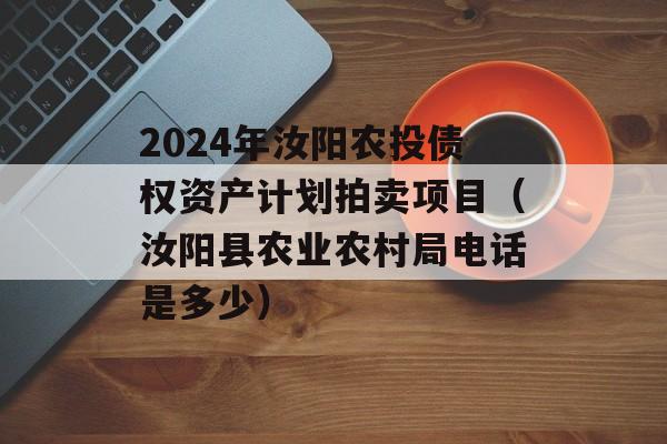 2024年汝阳农投债权资产计划拍卖项目（汝阳县农业农村局电话是多少）